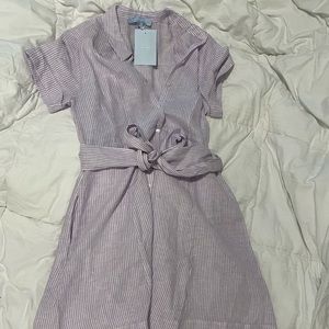 The hill house Laura dress lilac stripped